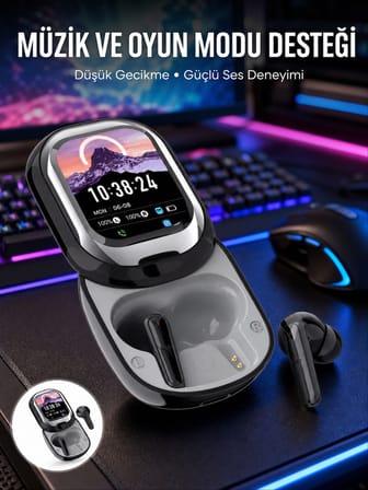 Kişiselleştirilebilir LED Ekranlı Bluetooth Kulaklık – Oyun & Müzik Modlu - Lisinya