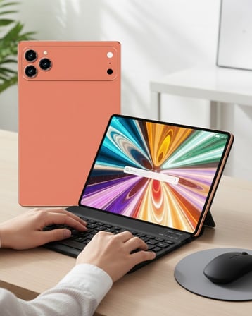 Android Tablet Klavyeli Set Stylus Kalem Kılıf Cam Dahil - Lisinya