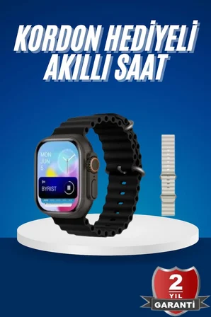 Ultra Akıllı Saat 49 Mm Çift Kordonlu Arama Cevaplama Bluetooth Bağlantılı - Lisinya