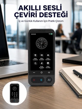 4.0 İnç Dokunmatik Ekranlı Akıllı Çeviri Cihazı Yeni Nesil - Lisinya