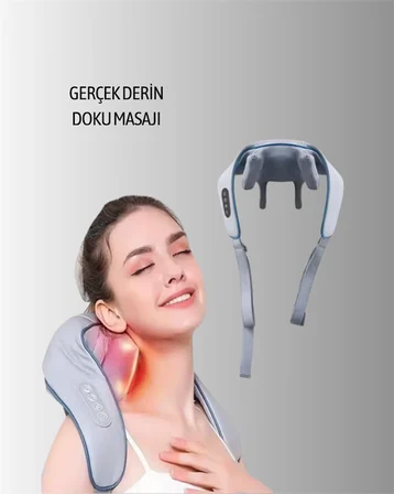 VNB-01 Titreşimli Boyun Masaj Aleti Gri Renk - Lisinya