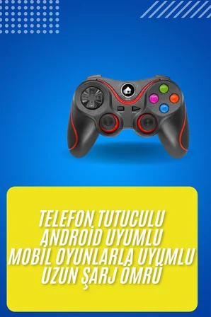 Kablosuz Oyun Kolu Bluetooth Joystick Gamepad Android Uyumlu - Lisinya