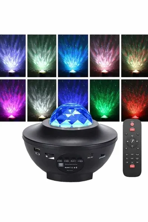 Dönen Işıklı Disko Topu Projektör Müzik Çalarlı Disco Speaker - Lisinya