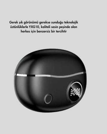 Bluetooth 5.4 Kablosuz Kulaklık – Açık Kulak Güvenli Tasarım ve Hızlı Şarj Özelliği - Lisinya