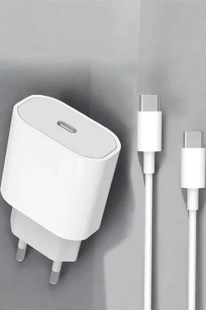 Güç Adaptörü ve Kablosu Şarj Aleti 15/15 Pro Max Uyumlu Hızlı Şarj - Lisinya