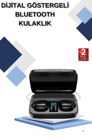 Dijital Göstergeli Bluetooth Kulaklık Kablosuz TWS Stereo Bluetooth 5.0 - Lisinya