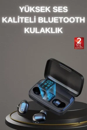 Yeni Nesil TWS Kablosuz Kulaklık Güçlü Batarya Yüksek Kalite Bluetooth 5.0 ANC Özelliği - Lisinya