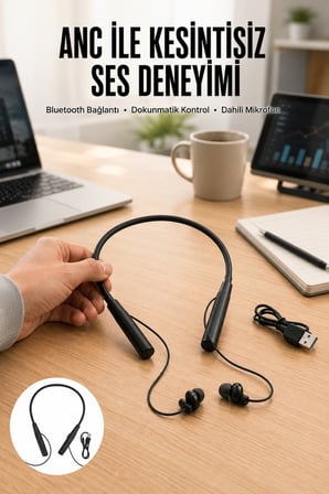 Yeni Nesil Bluetooth Kulaklık Kablolu Kulak İçi Dijital Göstergeli - Lisinya