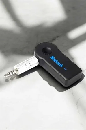 Kablosuz Bluetooth Aux Araç Kiti Siyah Hafıza Kartlı - Lisinya