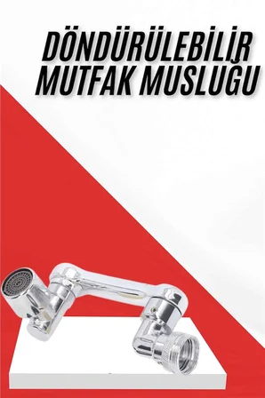 Her Yere Dönebilen Tasarruflu Mutfak Musluk Başlığı Ucu Musluk Ucu Oynar Başlıklı - Lisinya