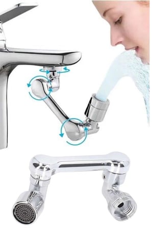 Dönebilen Musluk Başlığı Akrobat Mutfak Banyo Musluk Ucu Başlığı Oynar Başlıklı - Lisinya
