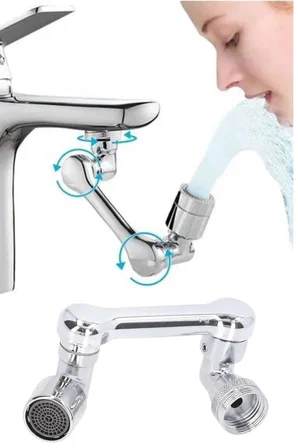 Dönebilen Musluk Başlığı Akrobat Mutfak Banyo Musluk Ucu Başlığı Oynar Başlıklı - Lisinya