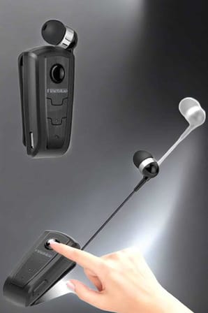 Makaralı Bluetooth Kulaklık Çağrı Cevaplama Kablolu Uzun Pil Ömrü - Lisinya
