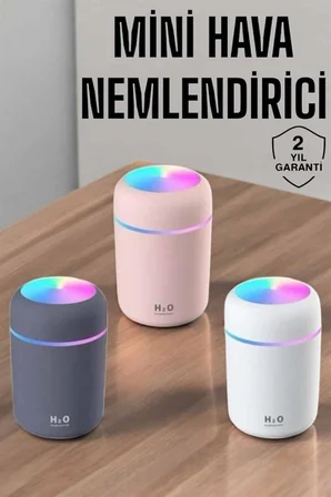 Buharlı Hava Nemlendirici Aromaterapi Renk Değiştirilebilir - Lisinya