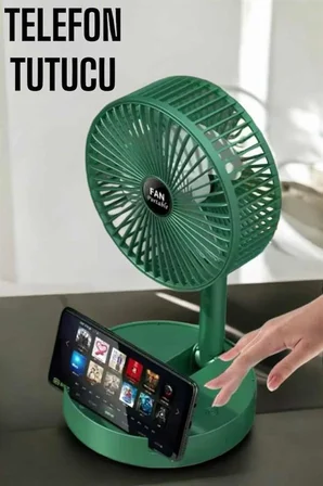 Soğutucu Vantilatör Telefon Standlı Mini Fan - Lisinya