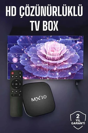 TV Box Android Uyumlu 4 Çekirdekli WİFİ Bağlantılı 4K - Lisinya