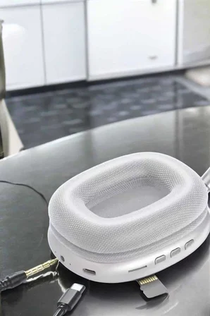 P9 Plus Kablosuz Kulak Üstü Bluetooth Kulaklık Beyaz Yüksek Ses Kaliteli - Lisinya