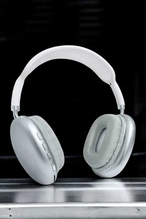 P9 Plus Kablosuz Kulak Üstü Bluetooth Kulaklık Beyaz Mikrofonlu Kulaküstü Kablosuz Kulaklık - Lisiny