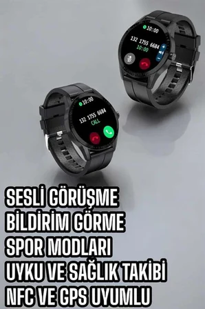 Akıllı Saat Sesli Görüşme Bluetooth Bağlantılı 3 Kordonlu Yeni Nesil - Lisinya