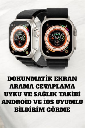 49MM Ekranlı, Kan Basıncı ve Adımsayar Özellikli Bluetooth Akıllı Saat - Lisinya