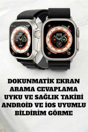 49MM Ekranlı, Kan Basıncı ve Adımsayar Özellikli Bluetooth Akıllı Saat - Lisinya