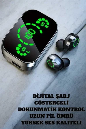 Bluetooth Kulaklık Mikrofonlu Dokunmatik Kontrol ANC Özelliği - Lisinya