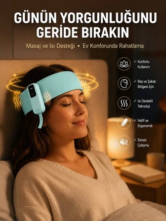 Sıkıştırmalı Baş Masaj Aleti Ev Tipi Konforlu Masaj Deneyimi Yeni Nesil - Lisinya