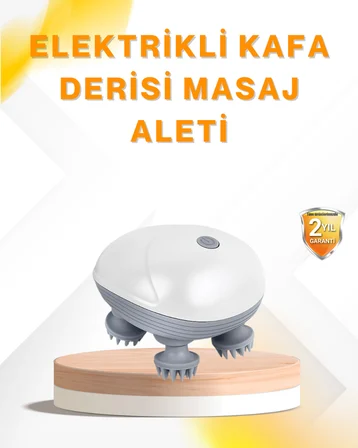 Şarjlı Kafa Masaj Aleti 3 Hız Ayarlı Derin Masaj - Lisinya