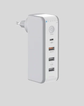 Hızlı Şarj Destekli Zaman Ayarlı USB Şarj Adaptörü - Lisinya