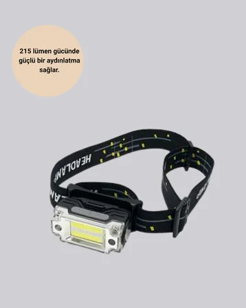 Taşınabilir Şarjlı LED Fener XPE95LM COB120LM Manyetik Gövde Yeni Nesil - Lisinya