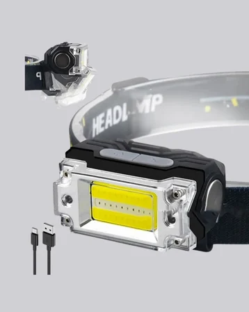 Taşınabilir Şarjlı LED Fener XPE95LM COB120LM Manyetik Gövde Yeni Nesil - Lisinya