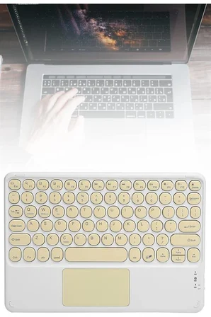 Bluetooth Touchpad Klavye 10.9 inch Kablosuz Wifi Q Klavye Slim - Lisinya
