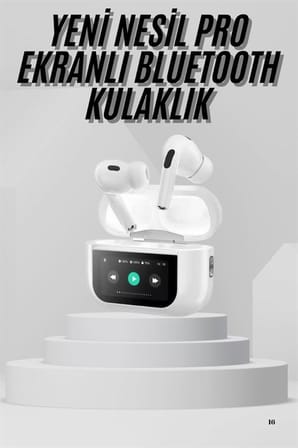 Dokunmatik Ekranlı Air Pro 2 ANC Kulaklık Kablosuz Çok Fonksiyonlu - Lisinya