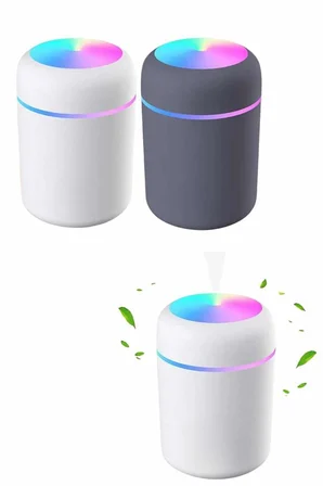 Rgb Işıklı Ulrasonik Ledli Hava Nemlendirici Buhar Makinesi Buhardanlık - Lisinya