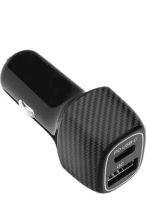 38W USB Type-C Girişli Oto Çakmaklık Araç İçi Hızlı Şarj Çakmaklık Şarj Aleti - Lisinya