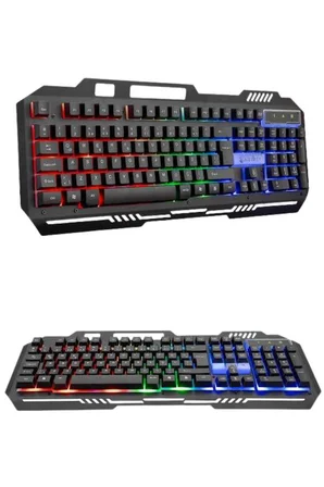 RGB Işıklı Gaming Oyuncu Klavye Q Klavye Mouse Hediyeli - Lisinya