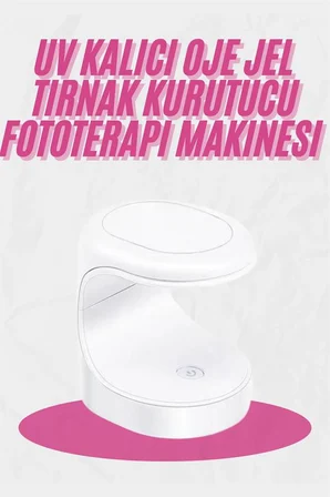 Kalıcı Oje Kurutucu Mini UV Işınlı Taşınabilir Hızlı ve Pratik Oje Kurutucu - Lisinya