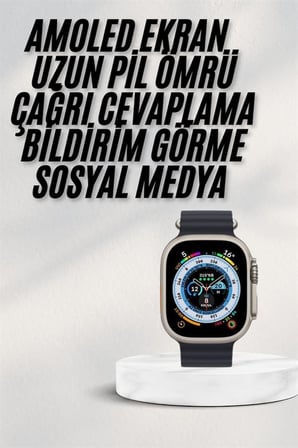 2025 Yeni Model Akıllı Saat Android ve İOS Uyumlu Çağrı Cevaplama - Lisinya