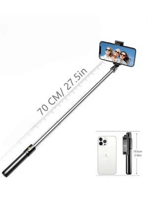 Cep Telefonu Tripod Standı Manyetik Selfie Sopa Bluetooth Uzaktan Kumandalı - Lisinya