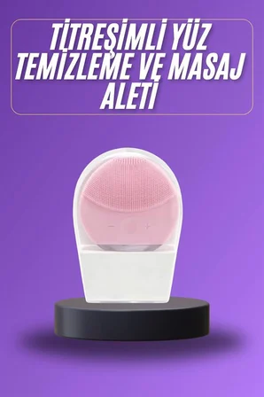 Titreşimli Yüz Masaj Aleti Titreşimli Makyaj Temizleme Cihazı - Lisinya