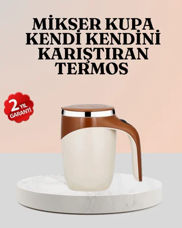 Paslanmaz Çelik Şarjlı Karıştırma Kupa – Otomatik Manyetik Blender Fincan - Lisinya