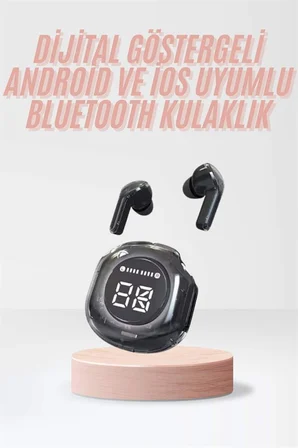 Yeni Nesil Bluetooth Kulaklık Dijital Göstergeli Dokunmatik 5.3 Kablosuz - Lisinya