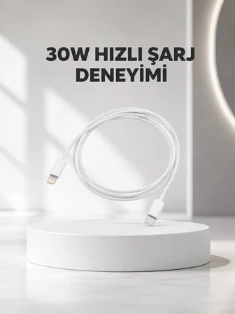 Yüksek Saflıkta Bakır Çekirdekli 30W Hızlı Şarj Kablosu - Lisinya