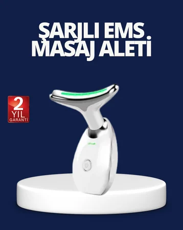 Yüz ve Boyun Sıkılaştırıcı Cilt Bakım Cihazı | EMS Mikro Akım & Kırışıklık Giderici - Lisinya
