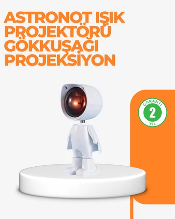 USB Şarjlı Taşınabilir Gün Batımı Projektör Lambası - Lisinya