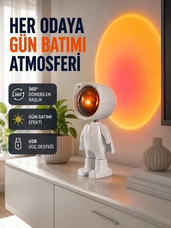 Loş Işıklı Şarjlı Ortam Lambası – Kompakt ve Portatif Yeni Nesil - Lisinya
