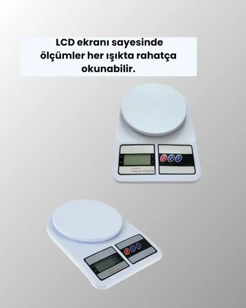 Hassas Tartım İçin Dijital Mutfak Terazisi – 10kg / 1g - Lisinya
