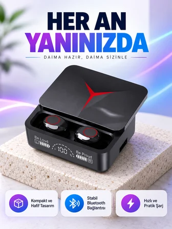 IPX6 Suya Dayanıklı Kablosuz Kulaklık – Hafif ve Taşınabilir Tasarım Yeni Nesil - Lisinya