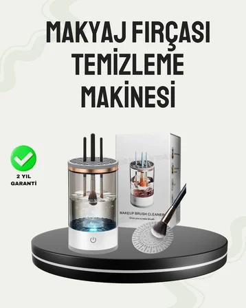 USB Şarjlı Kompakt Makyaj Fırçası Temizleme Makinesi - Lisinya