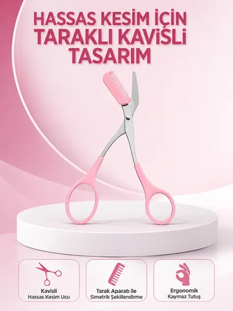 Kaş, Kirpik ve Tırnak Çevresi Temizliği İçin Çok Fonksiyonlu Makas Yeni Nesil - Lisinya